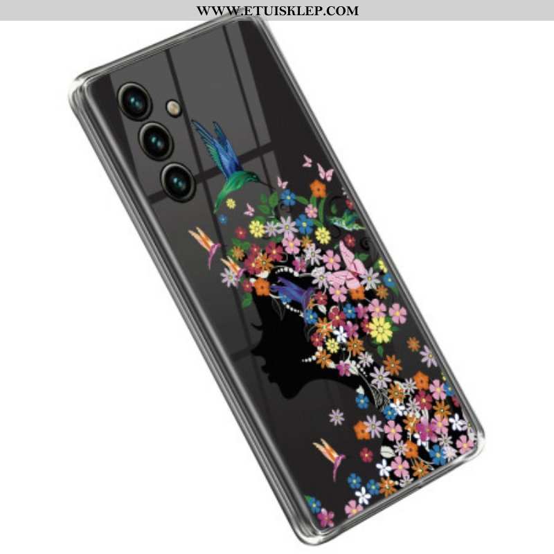Etui do Samsung Galaxy A14 / A14 5G Przezroczysta Głowa Kwiatu